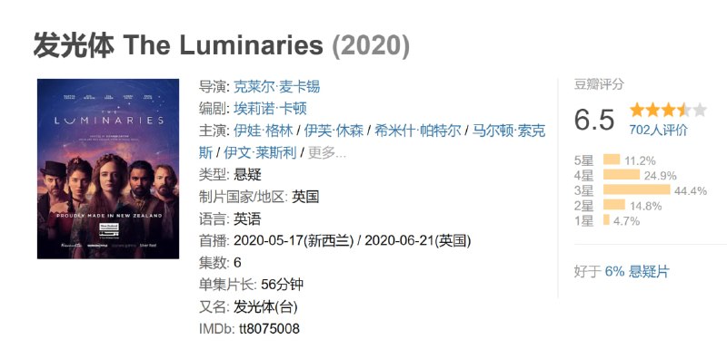 发光体 The Luminaries (2020)