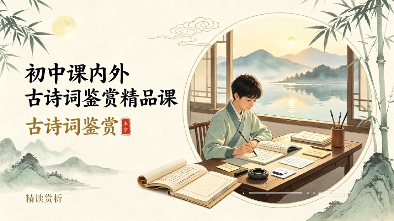初中课内外古诗词鉴赏精品课