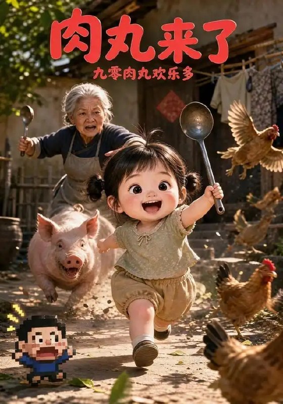 肉丸来了九零肉丸欢乐多（66集）AI短剧