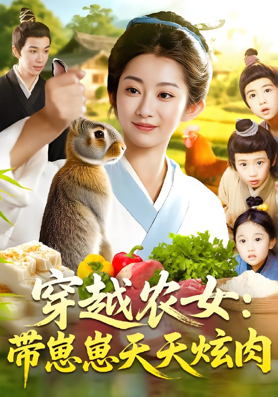 穿越农女带崽崽天天炫肉 (100集) 胡程耀&崔馨心 | 短剧