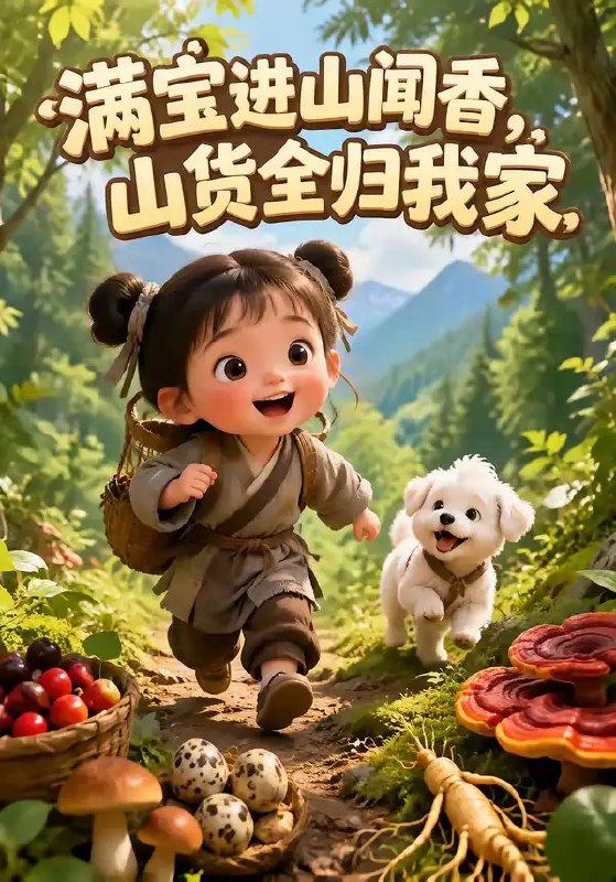 满宝进山闻香,山货全归我家&满宝进山闻香山货全归我家(203集) AI短剧