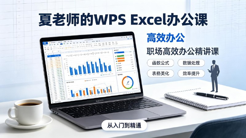 夏老师的WPS Excel办公课|职场高效办公精讲课|实操案例全覆盖