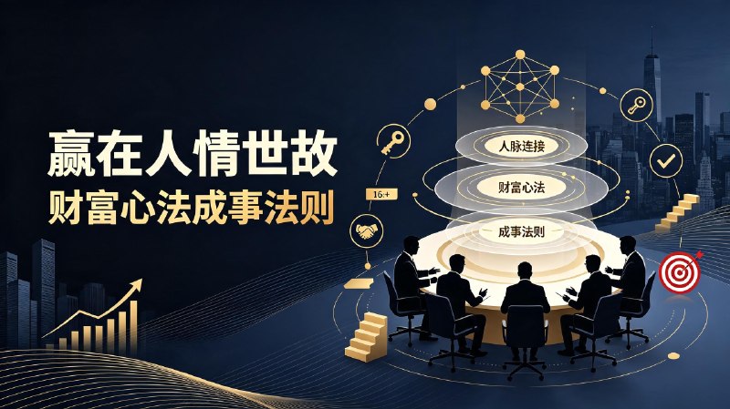 赢在人情世故财富心法、成事法则、中国式社交关系实战课