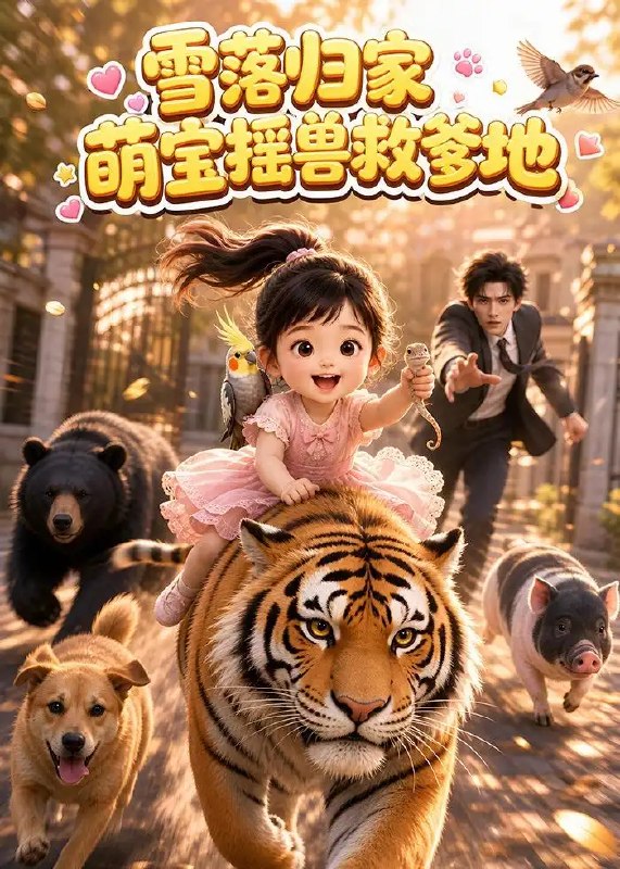 雪落归家萌宝摇兽救爹地&雪落归家萌宝摇兽救爹地（127集）AI短剧