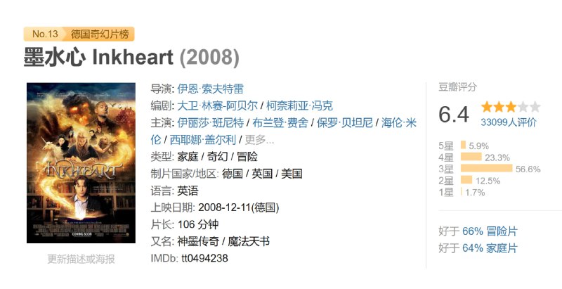 墨水心 Inkheart (2008)