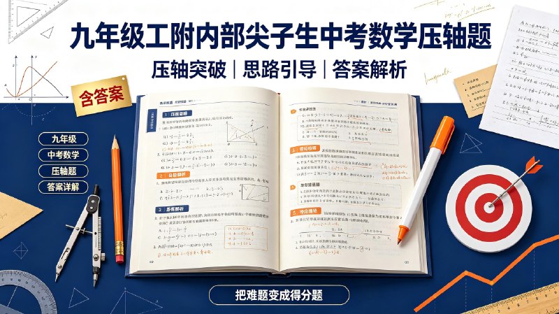 【九年级】工附内部尖子生中考数学压轴题含答案