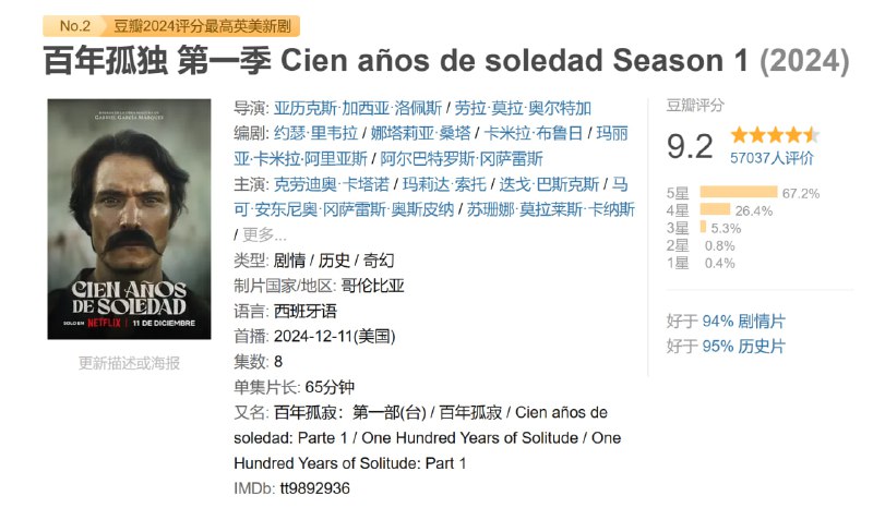 百年孤独 第一季 Cien años de soledad Season 1 (2024)