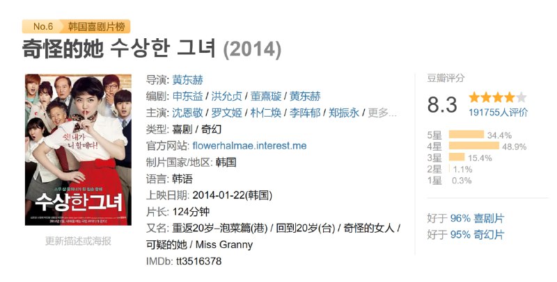 奇怪的她 수상한 그녀 (2014)