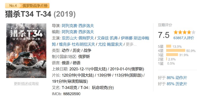 猎杀T34 T-34 (2019)