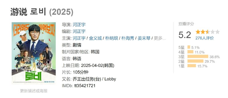 游说 로비 (2025)