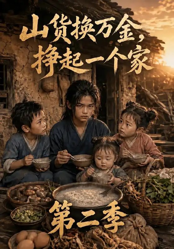 山货换万金，挣起一个家第二季&山货换万金挣起一个家第二季（124集）AI短剧