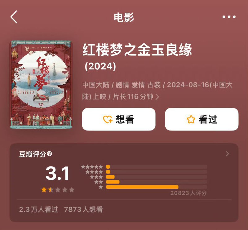 红楼梦 红楼梦之金玉良缘 (2024）【4K 国语中字】