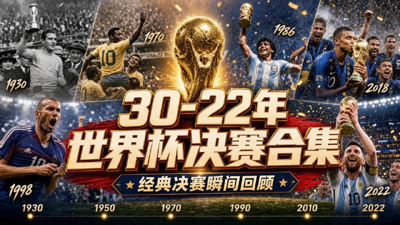 1930–2022世界杯决赛4K合集重温足球经典,高清画质重现