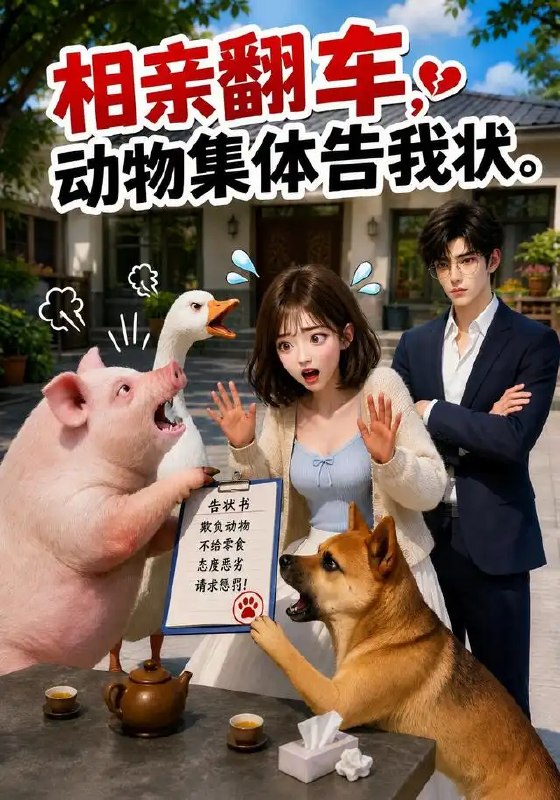 相亲翻车，动物集体告我状&相亲翻车动物集体告我状（45集）AI短剧