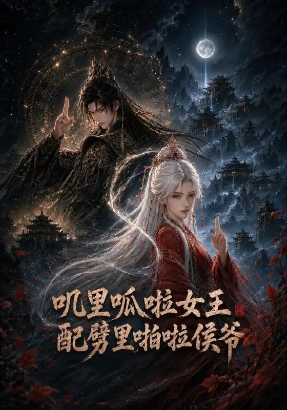 叽里呱啦女王配劈里啪啦侯爷（82集）AI短剧