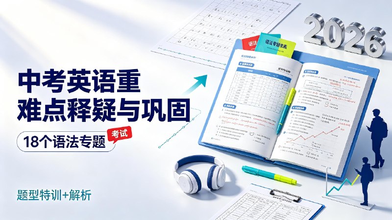 【初中】2026版《中考英语重难点释疑与巩固》18个语法专题＋题型特训+解析