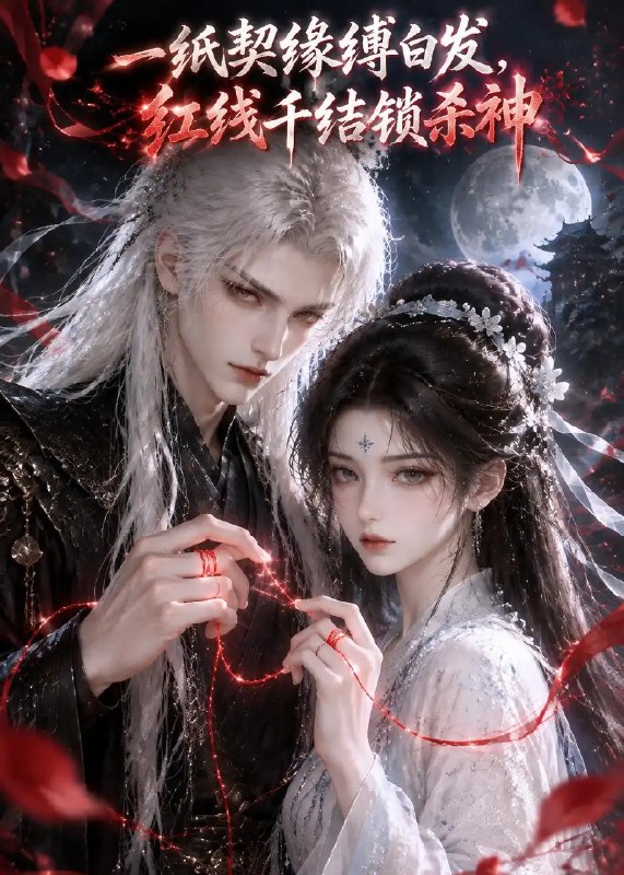 一纸契缘缚白发，红线千结锁杀神&一纸契缘缚白发红线千结锁杀神（187集）AI短剧