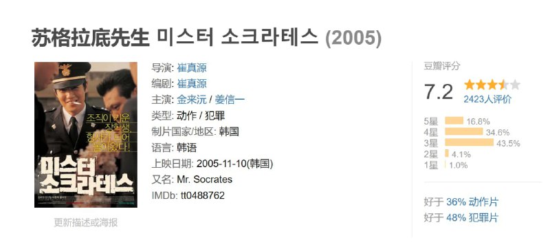 苏格拉底先生 미스터 소크라테스 (2005)