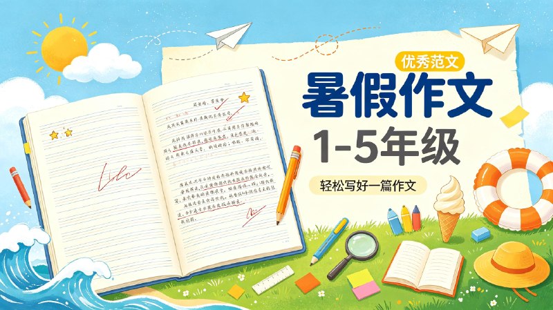 《暑假作文》1-5年级优秀范文 PDF
