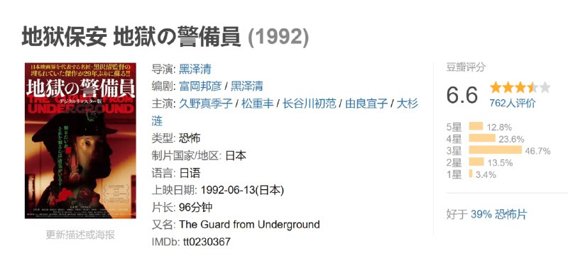 地狱保安 地獄の警備員 (1992)
