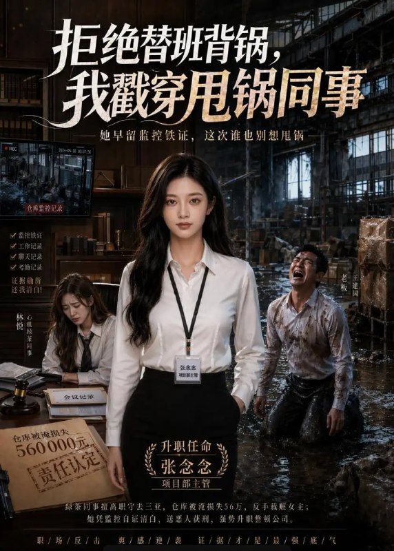 拒绝替班背锅，我戳穿甩锅同事（46 集）Ai短剧