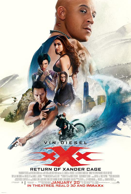 极限特工3:终极回归 xXx: Return of Xander Cage (2017) 4K/2160p 原盘Remux 中文字幕 【56.42GB】已刮削