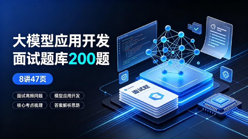 大模型应用开发面试题库200题(8讲47页)