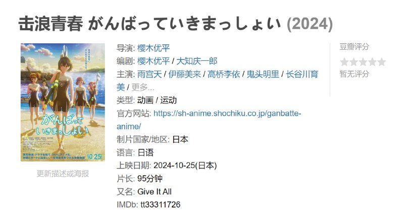 击浪青春 がんばっていきまっしょい (2024)