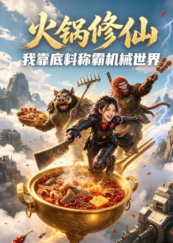 火锅修仙我靠底料称霸机械世界(34集)AI短剧