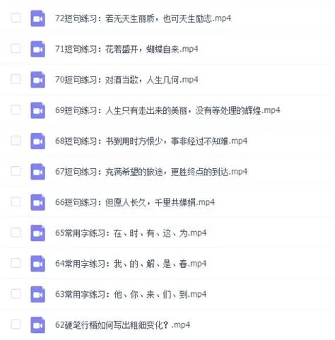 【051】教你写出潇洒好字硬笔行楷72讲
