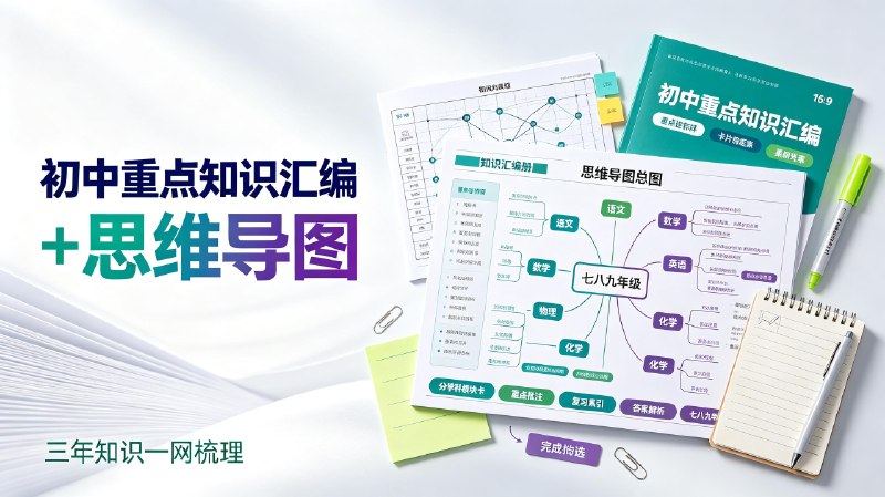初中重点知识汇编+思维导图 七八九年级