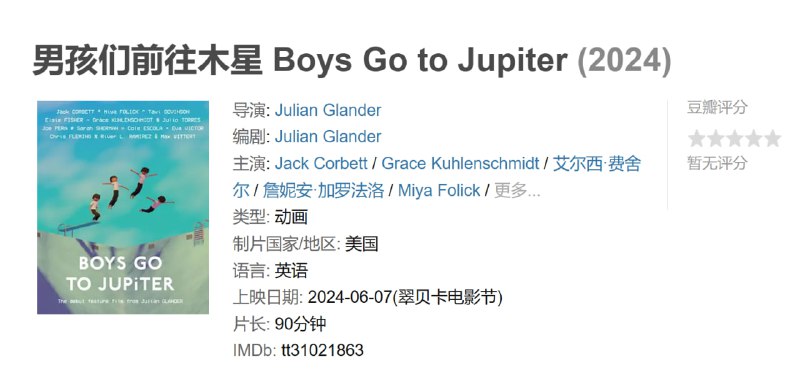 男孩们前往木星 Boys Go to Jupiter (2024)