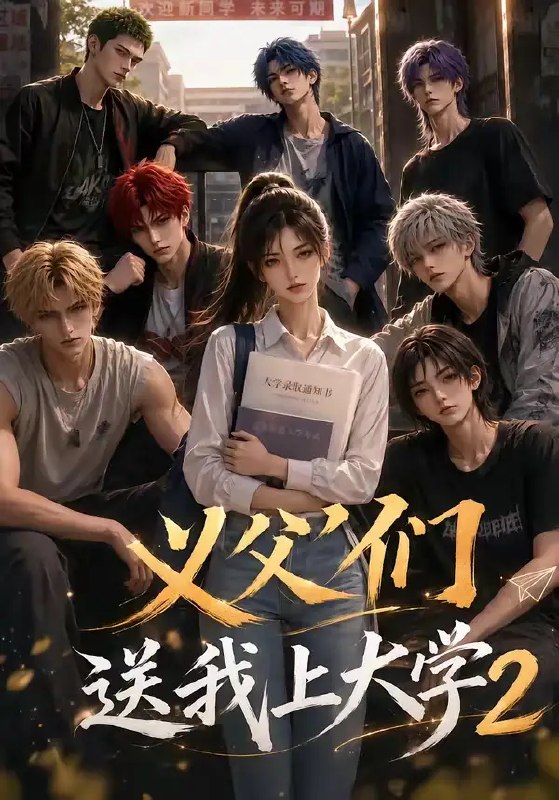 义父们送我上大学2（76集）AI短剧