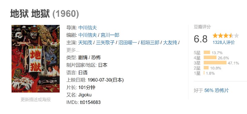 地狱 地獄 (1960)