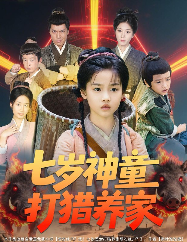 七岁神童打猎养家＆全村闹饥荒萌宝肉满仓（61集）杨喜嘉 /最新 短剧