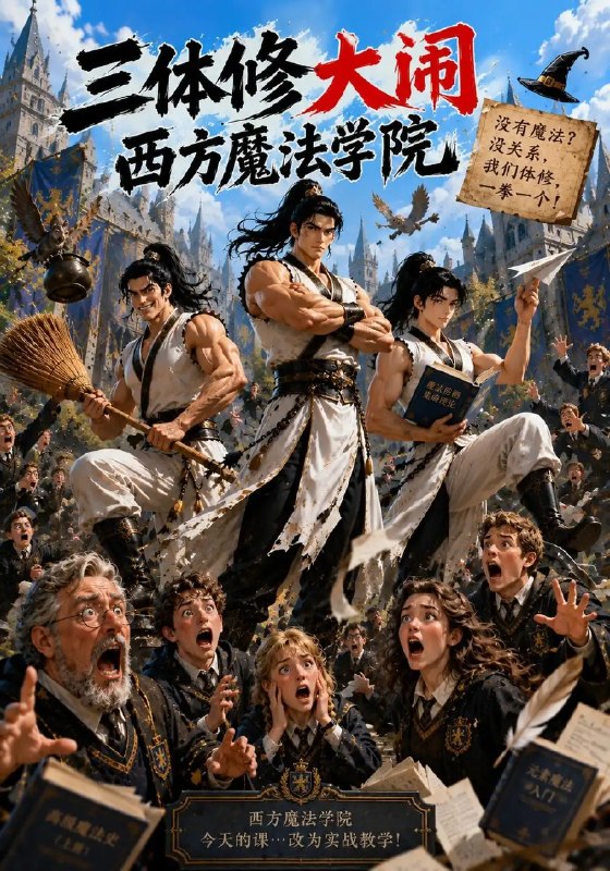 三体修大闹西方魔法学院(60集)AI短剧