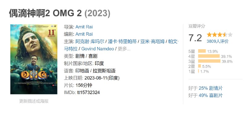 偶滴神啊2 OMG 2 (2023)