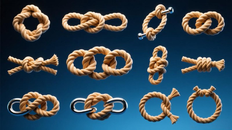 绳结法大全，保命，日常，钓鱼，编绳吊坠绳结方法大全
