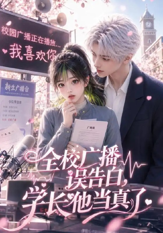 全校广播误告白,学长他当真了&全校广播误告白学长他当真了(42集)AI短剧