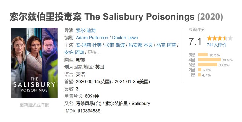 索尔兹伯里投毒案 The Salisbury Poisonings (2020)