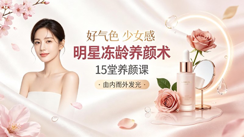 15堂明星冻龄养颜术，让你由内而外养出好气色，焕发少女感