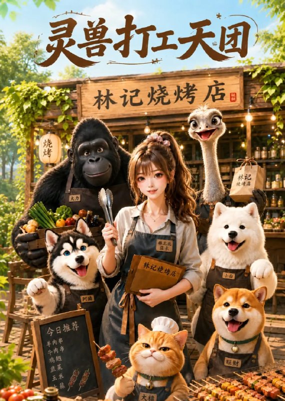 灵兽打工天团(58集)AI短剧