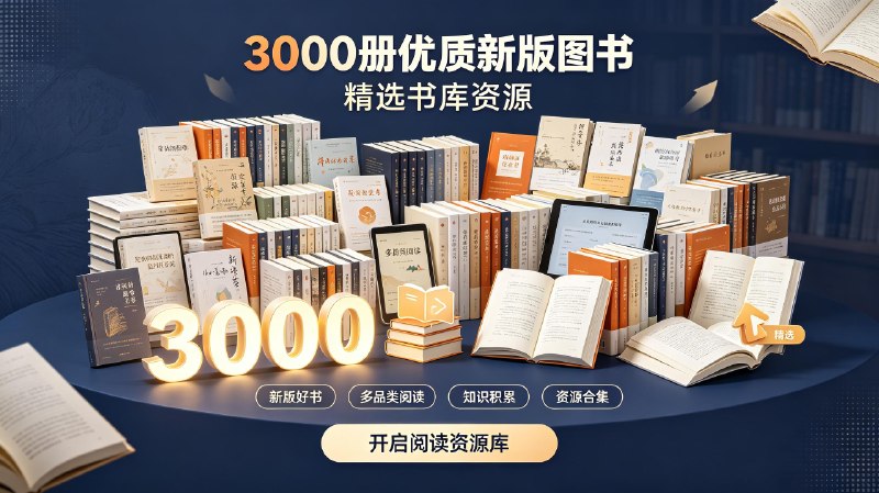 3000册优质新版图书