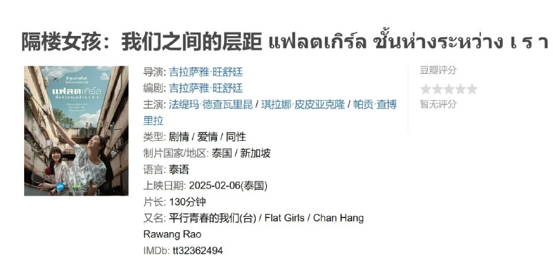 隔楼女孩:我们之间的层距 แฟลตเกิร์ล ชั้นห่างระหว่าง เ ร า (2025)