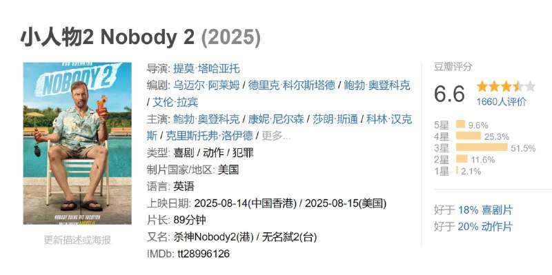 小人物2 Nobody 2 (2025)