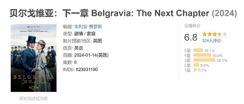 贝尔戈维亚：下一章 Belgravia: The Next Chapter (2024)