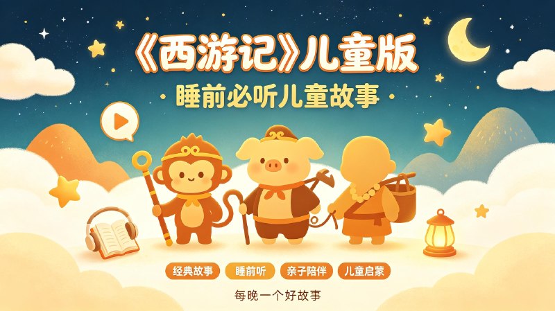 《西游记》儿童版(睡前必听儿童故事)