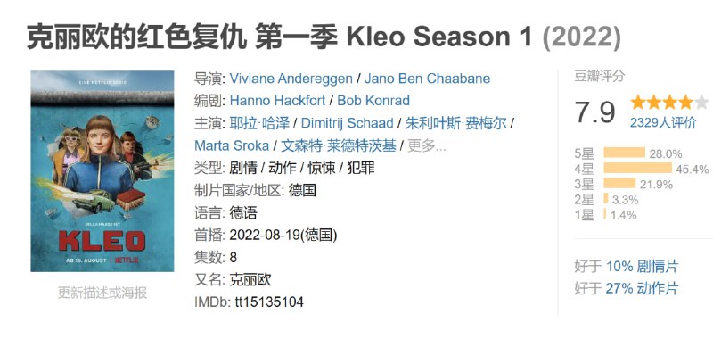 克丽欧的红色复仇 第一季 Kleo Season 1 (2022)