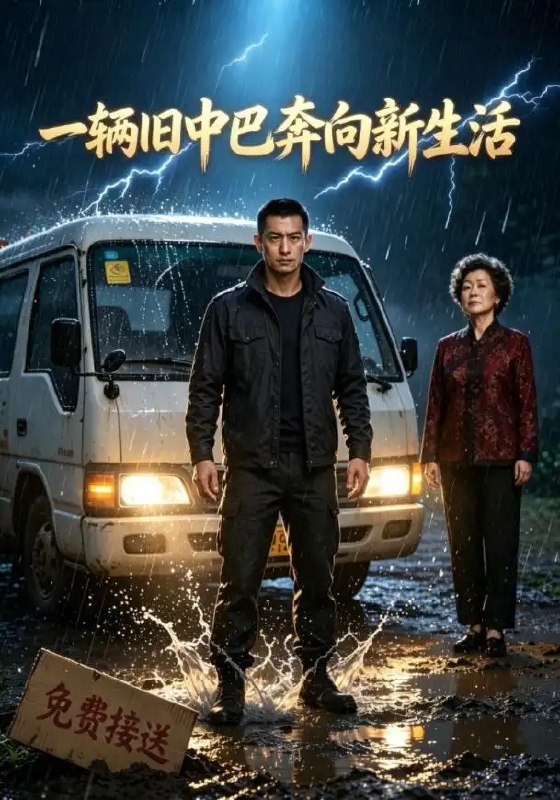 一辆旧中巴奔向新生活(82集)AI短剧