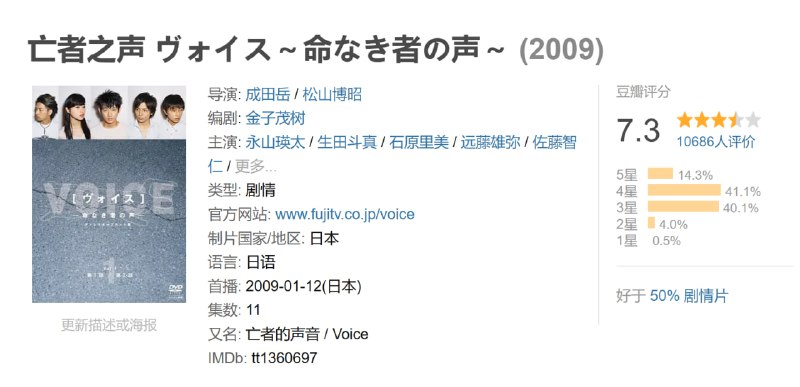 亡者之声 ヴォイス～命なき者の声～ (2009)